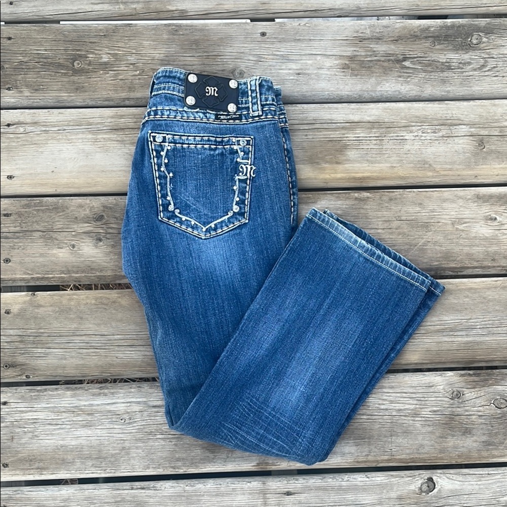 Miss Me Women's Blue Jeans Boot Cut 31